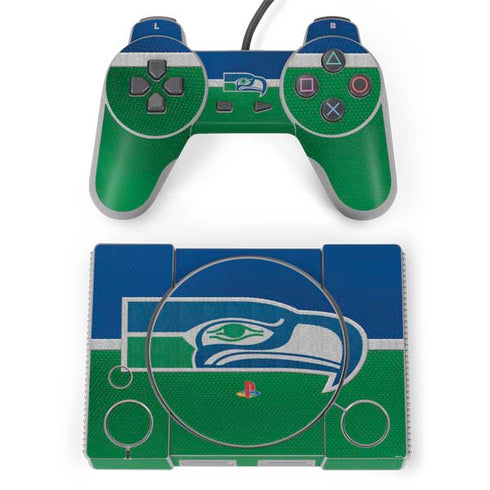 NFL Seattle Seahawks Vintage PlayStation Classic Bundle Skin